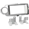Image de Kit Facade autoradio 2DIN compatible avec Toyota Yaris 11-14 Argent