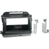 Image de Facade autoradio 2DIN compatible avec Kia Sportage 10-15 Avec Vide poche Induction Qi Noir