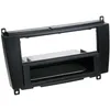 Image de Adnauto - Facade autoradio 2DIN compatible avec Mercedes classe clk ap04 Avec Vide poche Induction Qi Noir