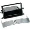 Image de Kit Facade autoradio 2DIN compatible avec Mitsubishi L200 ap06 Avec vide poche Induction Qi Noir