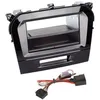 Image de Kit Facade autoradio 2DIN compatible avec Suzuki Vitara ap15 Avec vide poche Induction Qi Noir brillant