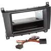 Image de Kit support Autoradio compatible avec Mercedes avec vide poche Induction Qi - Noir