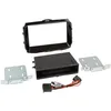 Image de Kit support vide poche Induction Qi compatible avec Alfa Romeo Giulietta - Noir brillant
