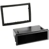 Image de Adnauto - Support autoradio 1DIN compatible avec Megane 2 02-09 - Avec vide poche - Noir