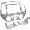 Image de Adnauto - Facade autoradio 2DIN compatible avec Hyundai i20 ap13 Argent Avec clim manuelle
