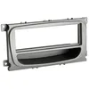 Image de Support 1Din Argent compatible avec Ford Focus Galaxy Mondeo S-Max ap07 Avec vide poche Argent