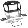 Image de Facade autoradio 2DIN compatible avec Hyundai H1 ap15 Noir Argent Avec clim