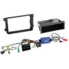 Image de Kit Installation autoradio 2DIN vide poche swc Adaptateur ant. compatible avec vw Seat Skoda ap03 noir