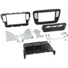 Image de Kit Facade autoradio 2DIN compatible avec Seat Mii Skoda Citigo vw Up ap11 - Noir vide poche Clim manuelle