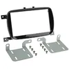 Image de Adnauto - Kit support Autoradio compatible avec Fiat 500 - Noir brillant