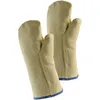 Image de FP - Gant de protection thermique moufle 10 jaune tissu aramide av. double boucle de coton en 388, en 407 catégorie epi iii