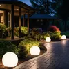 Image de Boule lumineuse solaire boule de jardin lumineuse solaire 10 cm led décoration de jardin boule solaire pour l'extérieur petite, durée d'éclairage