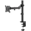 Image de Goobay - Support de Moniteur Single Flex, noir, pour les écrans incurvés et plats entre 17 et 32 pouces (43-81 cm) jusqu'à 8 kg. Version couleur Noir