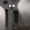 Image de Applique murale extérieure solaire à led détecteur de mouvement projecteur éclairage de cour d'allée