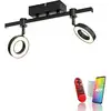 Image de Plafonnier LED JUST LIGHT 12075-18 noir, 10,5 W, 1300 lm, CCT, RVB, Maison intelligente