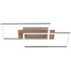 Image de Leuchten Direkt - Plafonnier led lampe de salle à manger décor bois cct télécommande lampe directe 14018-78