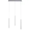 Image de Leuchten Direkt - Suspension lampe de salle à manger lampe de salon plafonnier, aluminium argent, 1x led 18W 1000Lm 3000K blanc chaud, h 120 cm