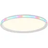 Image de Plafonnier LED RGB avec télécommande Plafonnier CCT dimmable Lampe de salon changement de couleur, blanc, 28W 2800Lm blanc chaud froid, DxH 45x6 cm
