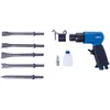 Image de Scheppach - Set burineur pneumatique et 5 burins - Pression 6,3 bar - Consommation d'air 79,2 L/min - 4500 coups/minute - Contient 5 embouts de