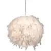 Image de Globo - suspension - DUCKY - blanc - textile - Ø 30cm - E27 -