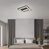 Image de Nowa - Plafonnier led à intensité variable Lampe de salon en bambou, métal noir naturel, 21W 2600lm blanc chaud, LxH 46 x 6 cm