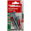 Image de Fischer - Chevilles duopower 12x60 avec tirefond 8x80, 2 pièces