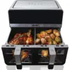 Image de Koenic Kaf 924224 B Double Air Fryer - Airfryer Noir 475 L 2400 W Nombre De Paniers: 2