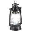 Image de 10x lampe-tempête led, lanterne retro comme décoration de fenêtre ou de jardin, à piles, noir