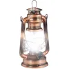 Image de 2x lampe-tempête led, lanterne retro comme décoration de fenêtre ou de jardin, à piles, cuivre