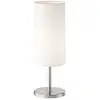 Image de Fischer Leuchten - Lampe de table, lampe d'appoint, lampe de chevet, lampe de bureau, métal, blanc, h 30 cm