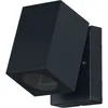 Image de Applique d'extérieur endura Classic Cube adj wall, noire, culot GU10 (max 35W), peut être équipée d'une lampe normale ou intelligente, tête