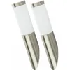 Image de Lot de 2 appliques murales de maison en acier inoxydable lampes d'extérieur spots dans un ensemble comprenant des ampoules led