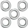 Image de Etc-shop - Lot de 5 spots led encastrables au plafond salon salle à manger éclairage chrome lumières spots ronds