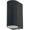 Image de Etc-shop - Applique murale exterieure terrasse aluminium up down applique murale exterieur noir exterieur porte d'entrée, changement de couleur