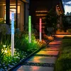 Image de Led solaires d'extérieur, jeu de 3 lampes IP44, changement de couleur, acier inoxydable