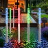 Image de Led Set de 6 lampes solaires d'extérieur IP44 changement de couleur multicolore terrasse jardin éclairage véranda Deko lampe