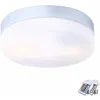Image de Plafonnier d'extérieur éclairage lampe télécommandée verre opale dans un ensemble comprenant des lampes led rvb