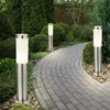 Image de Etc-shop - Lot de 3 lampadaires d'extérieur douilles d'éclairage sur pied en acier inoxydable lampadaires spots IP44 E27 light