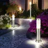 Image de Lampe d'extérieur lampadaire avec douilles douilles extérieures lampe de pied lampadaire acier inoxydable, lampadaire 1x 110cm 1x 45cm, 1x lampe à