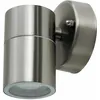 Image de Lot de 3 appliques extérieures argent spots vers le bas en acier inoxydable éclairage de façade en verre mat