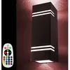 Image de Projecteur d'extérieur dimmable en acier inoxydable avec télécommande dans un ensemble comprenant des ampoules led rgb