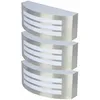 Image de Etc-shop - 3 x appliques extérieures propriété spots en acier inoxydable lampes IP44 1xE27