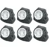 Image de Lot de 6 lampadaires d'extérieur led solaires design terrasses balcon lampes en pierre gris