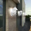 Image de Ensemble de 4 appliques murales ALU, lampes, éclairage extérieur, lanternes dans un ensemble comprenant des ampoules LED