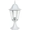 Image de Lampe sur pied d'extérieur lanterne d'allée de jardin blanche alu lumière de base de balcon dans un ensemble comprenant des ampoules led