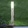Image de Prises d'éclairage d'extérieur lampe de prise de courant de jardin en acier inoxydable capteur de mouvement broche de terre dans un ensemble