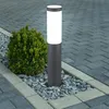 Image de Lampe sur pied en acier inoxydable Lampe d'extérieur pour éclairage de jardin anthracite dans un ensemble comprenant des ampoules led