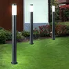Image de 3x lampadaires d'extérieur piliers en acier inoxydable éclairage de terrasse lumières de stand de parc