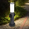 Image de Lampadaire d'extérieur, éclairage de jardin, douilles, socle en acier inoxydable, spot, lampadaire dans un ensemble, y compris les ampoules led
