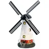 Image de Lampe sur pied de moulin à vent solaire led multicolore décoration de jardin terrasse figure sculpture lampe de projecteur extérieur